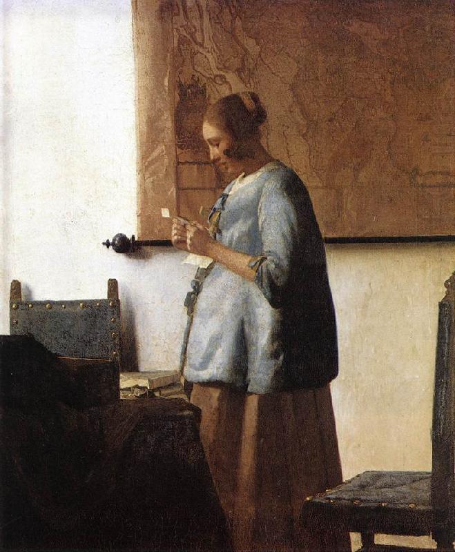 Woman in Blue Reading a Letter ng, VERMEER VAN DELFT, Jan